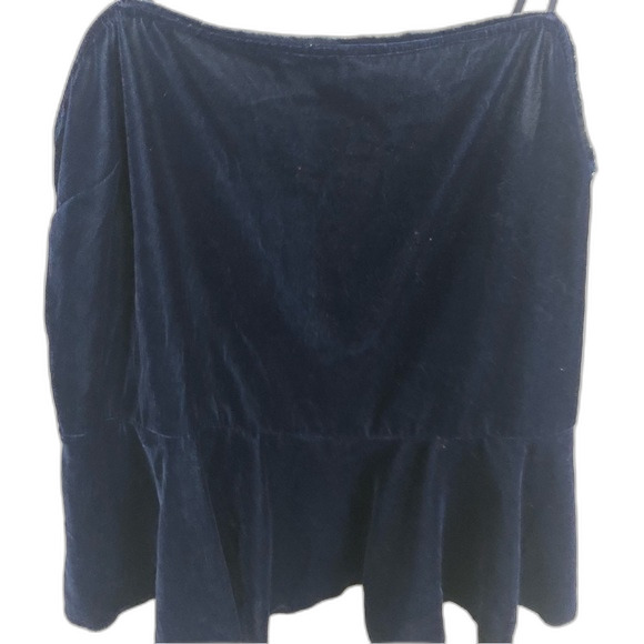 Free People Blue Easy Swing Velvet Cami Size Small - Picture 6 of 14